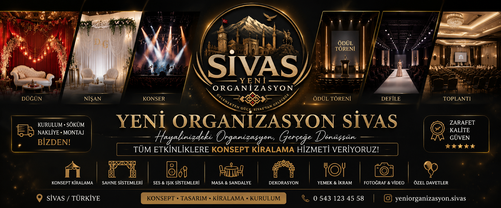 Sivas Yeni Organizasyon Home Office kır düğünü mekanı — Merkez